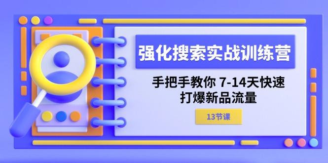 强化 搜索实战训练营,手把手教你 7-14天快速-打爆新品流量(13节课-智库云网创