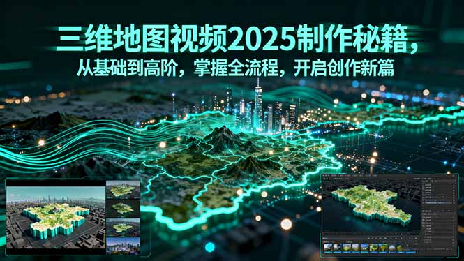 三维地图视频2025制作秘籍,从基础到高阶,掌握全流程,开启创作新篇-智库云网创