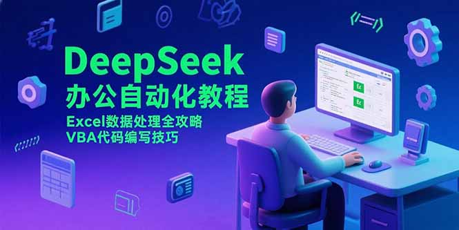 DeepSeek办公自动化教程,Excel数据处理全攻略,VBA代码编写技巧-智库云网创