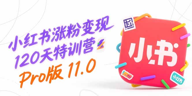 小红书涨粉变现120天特训营Pro版11.0:从0到1掌握平台运营,内容制作和变现-智库云网创