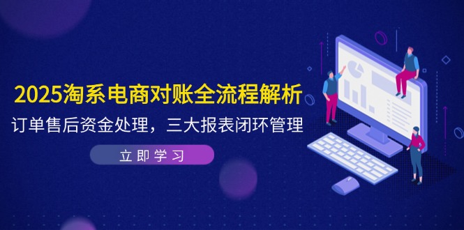 2025淘系电商对账全流程解析,订单售后资金处理,三大报表闭环管理-智库云网创