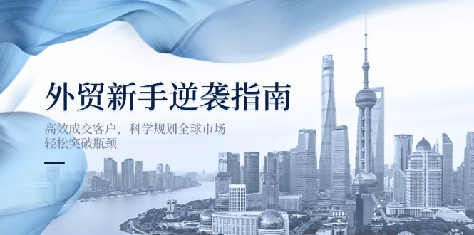 外贸新手逆袭指南:高效成交客户,科学规划全球市场,轻松突破瓶颈-智库云网创