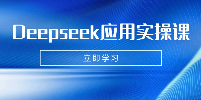 Deepseek应用实操课:AI制作数字妈妈、写真、短视频,辅导作业,PPT制作等-智库云网创