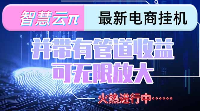 智慧云π电脑挂机单机每天收益300—500+ 并带有团队管道收益 可无限放大-智库云网创