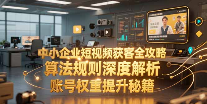 中小企业短视频获客全攻略,算法规则深度解析,账号权重提升秘籍-智库云网创
