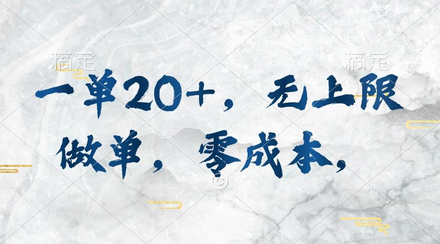 一单20+,无上限做单,零成本,执行就有收入-智库云网创