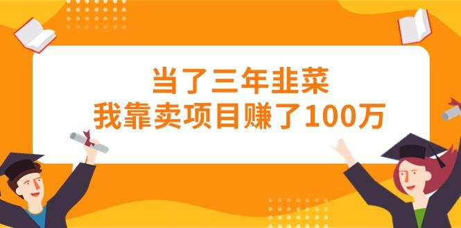 当了三年韭菜我靠卖项目赚了100万-智库云网创
