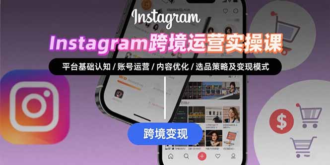 Instagram跨境运营实战:平台认知/账号运营/内容优化/选品策略及变现模式-智库云网创