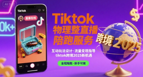 Tiktok物理整蛊直播陪跑服务-tiktok跨境2025-智库云网创
