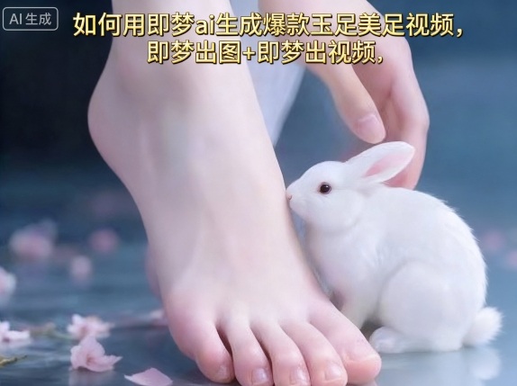 如何用即梦ai生成爆款玉足美足视频,即梦出图+即梦出视频,快速涨粉-智库云网创