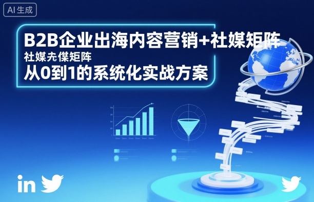 B2B企业出海内容营销+社媒矩阵,从0到1的系统化实战方案-智库云网创