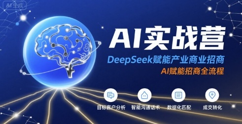 AI实战营:DeepSeek赋能产业商业招商,AI赋能招商全流程-智库云网创