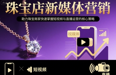 珠宝店新媒体营销,助力珠宝商家快速掌握短视频与直播运营的核心策略-智库云网创