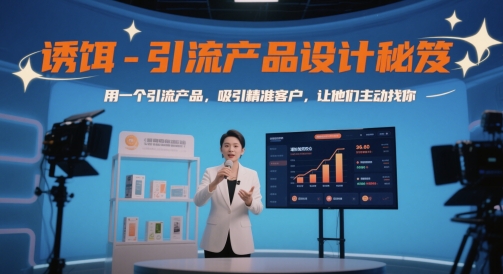 诱饵-引流产品设计秘笈,用一个引流产品,吸引精准客户,让他们主动找你-智库云网创