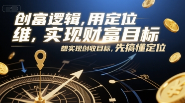 创富逻辑,用定位思维实现财富目标,想实现创收目标,先搞懂定位-智库云网创