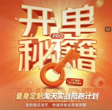 淘宝开单秘籍PRO,量身定制淘天实战陪跑计划,告别做店迷茫、快速突破运营瓶颈期(更新)-智库云网创
