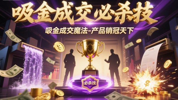 吸金成交必杀技,吸金成交魔法-产品销冠天下-智库云网创