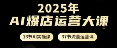 2025年AI爆店运营大课,13节AI实操课+37节流量运营课-智库云网创