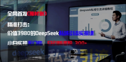 精准打击:价值3980的DeepSeek私域引流实操课,小白实操无门槛,日引精准粉300+-智库云网创