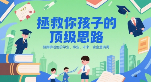 付费文章:拯救你孩子的顶级思路,彻底聊透他的学业、事业、未来,含金量满满-智库云网创