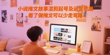 小说推文故事混剪起号及运营思路,看了做推文可以少走弯路-智库云网创