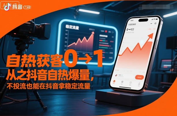 自热获客从0到1之抖音自热爆量,不投流也能在抖音拿稳定流量-智库云网创