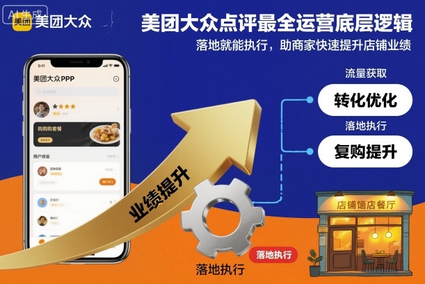 美团大众点评最全运营底层逻辑,落地就能执行,助商家快速提升店铺业绩-智库云网创