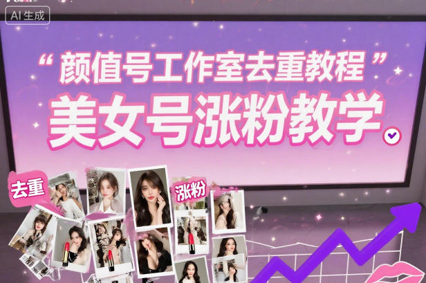 颜值号工作室去重教程,美女号涨粉教学-智库云网创