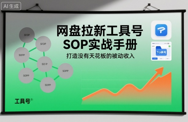 网盘拉新工具号SOP实战手册,打造没有天花板的被动收入-智库云网创