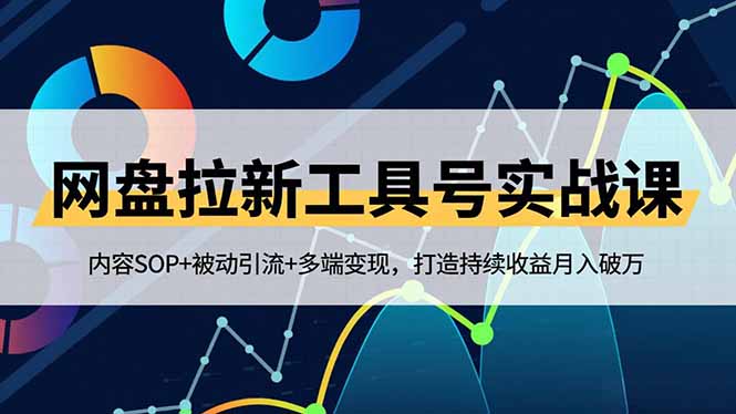 网盘拉新工具号实战课,内容SOP+被动引流+多端变现,打造持续收益月入破万-智库云网创