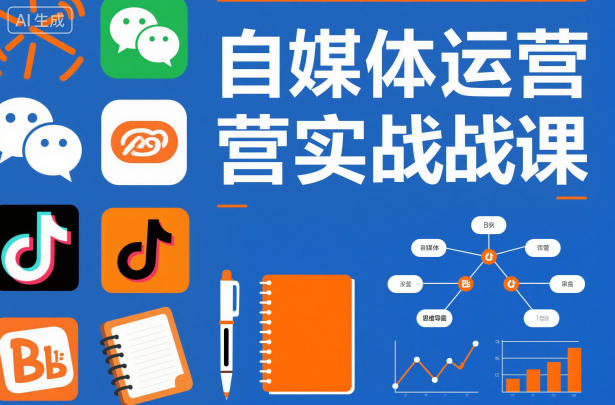 自媒体运营实战课,掌握一套系统的自媒体运营底层方法论,成为优秀的内容创作者-智库云网创