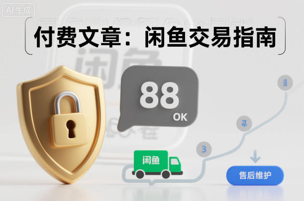 付费文章:闲鱼交易指南,怎么才能降低被坑被马扁的概率-智库云网创