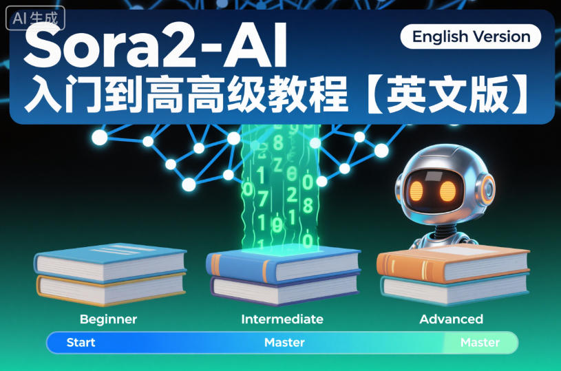 Sora2-AI入门到高级教程【英文版】-智库云网创