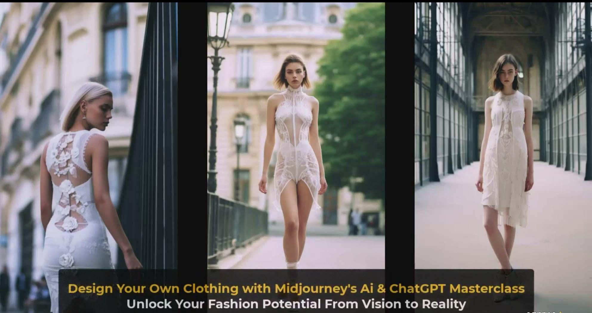 图片[4]-利用 Midjourneys Ai 人工智能设计自己的服装AI大师班-10节课-中英字幕-智库云网创