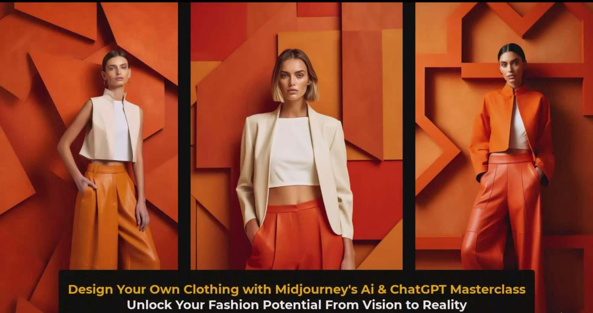 图片[3]-利用 Midjourneys Ai 人工智能设计自己的服装AI大师班-10节课-中英字幕-智库云网创