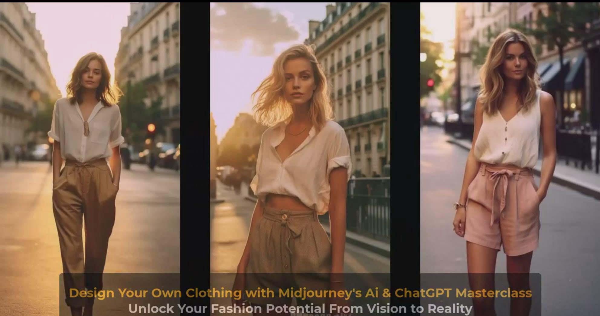 图片[9]-利用 Midjourneys Ai 人工智能设计自己的服装AI大师班-10节课-中英字幕-智库云网创