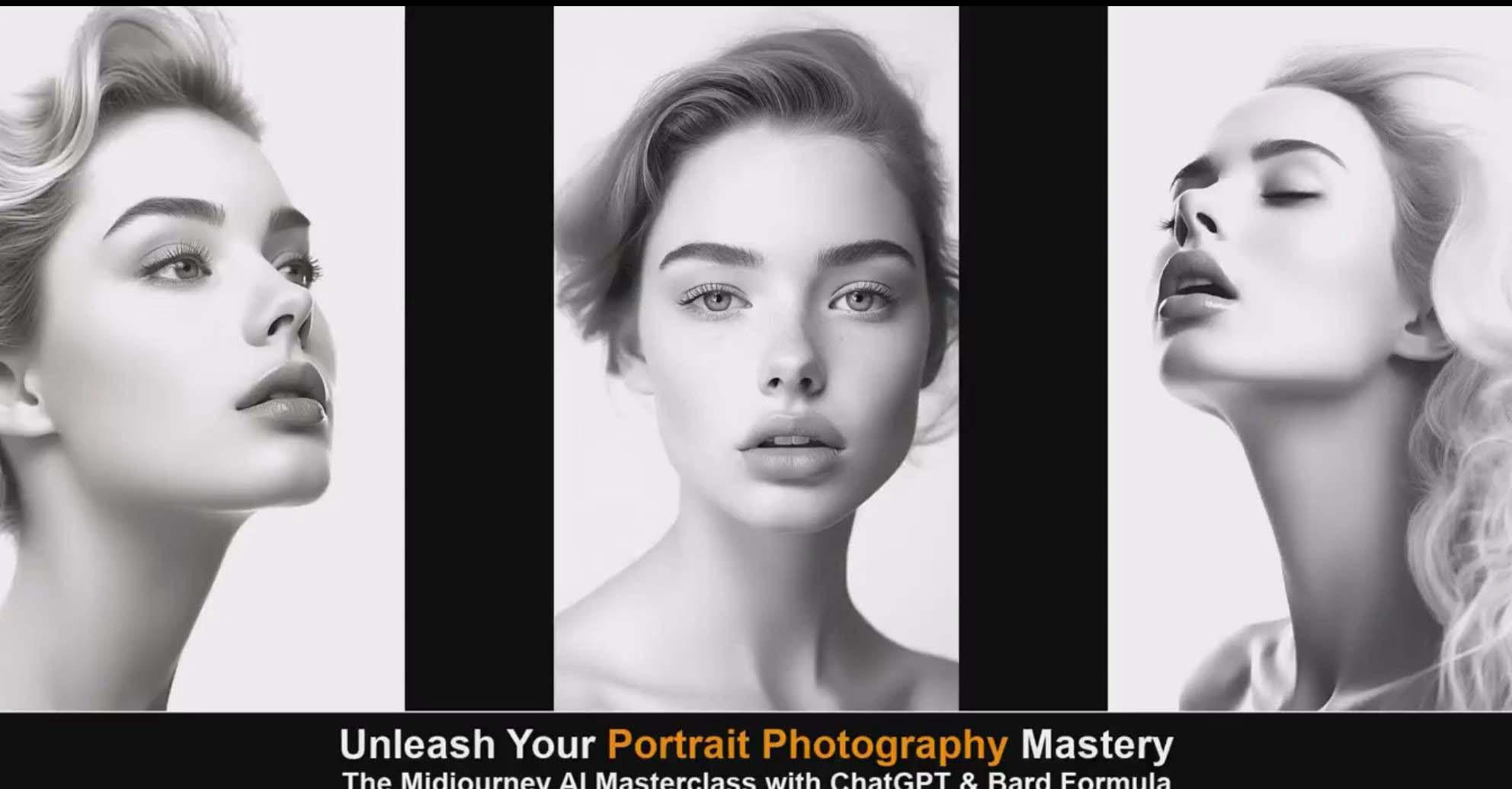 图片[1]-(9312期)Midjourney v5 ChatGPT 和 Bard AI人工智能人像摄影大师班-15节-中英字幕-智库云网创