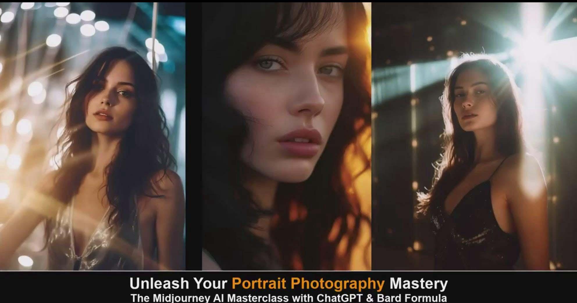 图片[6]-(9312期)Midjourney v5 ChatGPT 和 Bard AI人工智能人像摄影大师班-15节-中英字幕-智库云网创