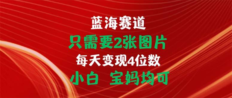 只需要2张图片 每天变现4位数 小白 宝妈均可-智库云网创