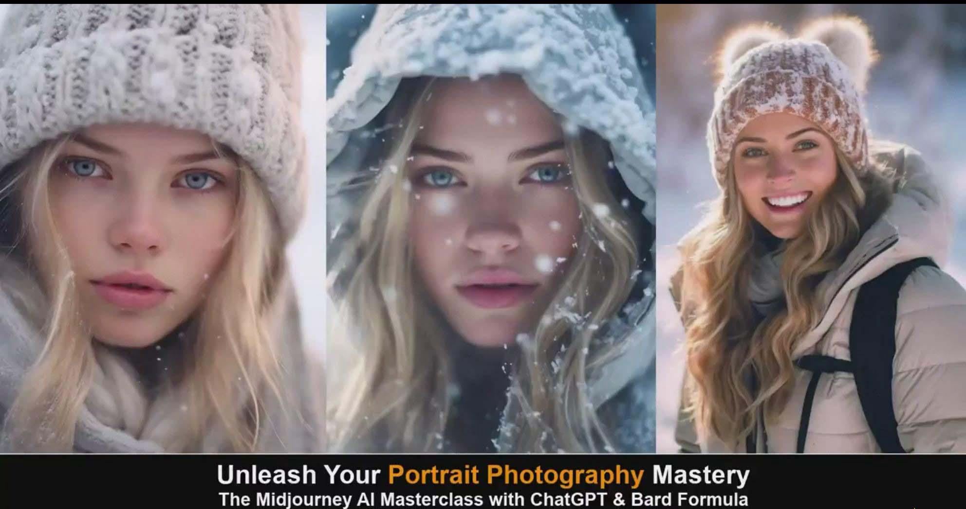 图片[5]-(9312期)Midjourney v5 ChatGPT 和 Bard AI人工智能人像摄影大师班-15节-中英字幕-智库云网创