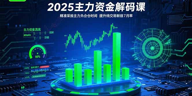 2025主力资金解码课：精准捕捉主力建仓时机，提升短线交易胜率(更新7月-智库云网创
