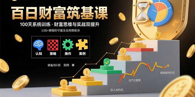 百日财富筑基课：认知+策略+实操+案例拆解  实现从创富到守富全周期能力-智库云网创