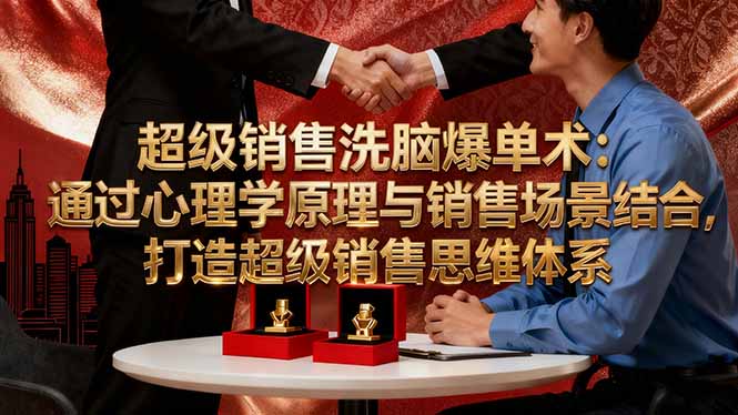 超级销售洗脑爆单术：通过心理学原理与销售场景结合,打造超级销售思维体系-智库云网创