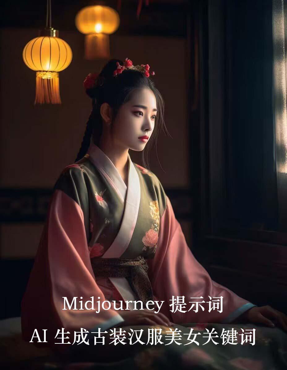 Midjourney关键词-AI生成中国风古装汉服美女人像提示关键词-智库云网创