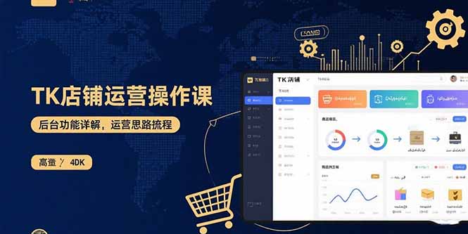 TK店铺运营实操课：后台功能详解，商品上架流程，运营思路拆解-智库云网创
