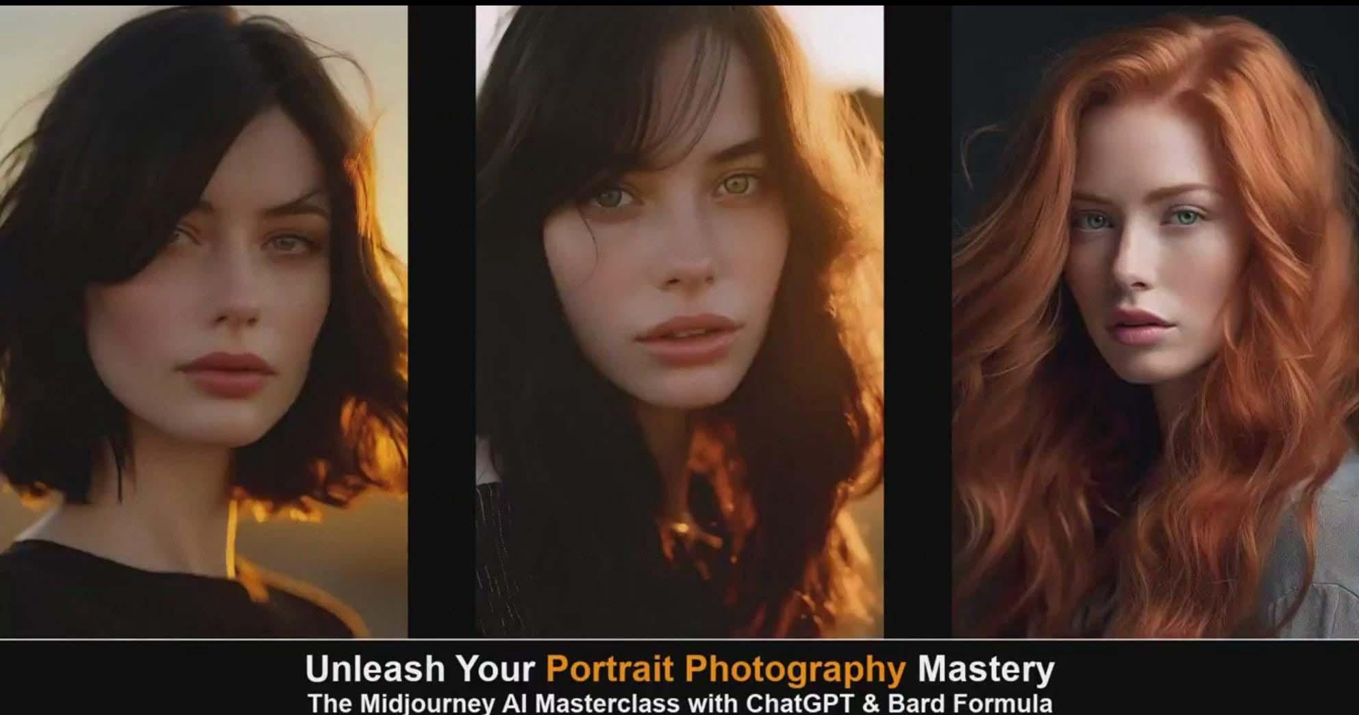 图片[3]-(9312期)Midjourney v5 ChatGPT 和 Bard AI人工智能人像摄影大师班-15节-中英字幕-智库云网创