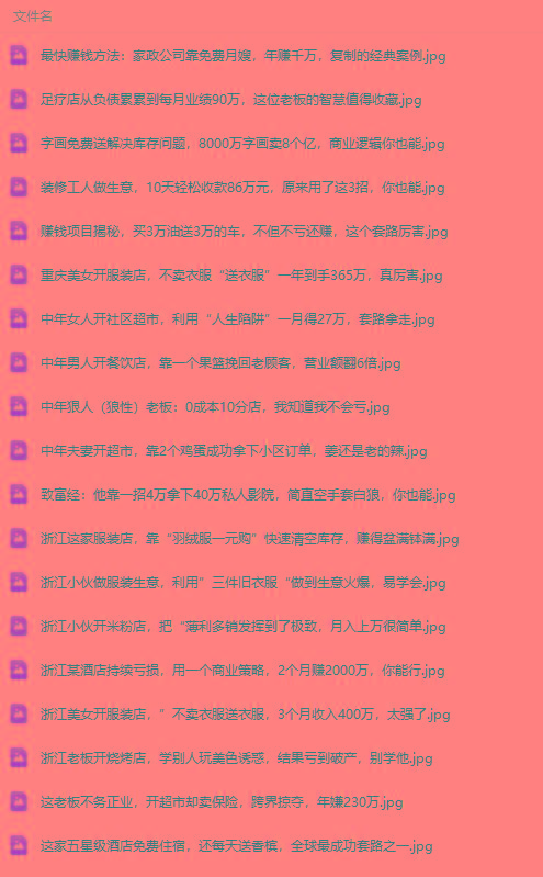 图片[1]-(9607期)真实有效391套商业模式，年入几十到几百万案例解析(电子书+视频+图文)-智库云网创