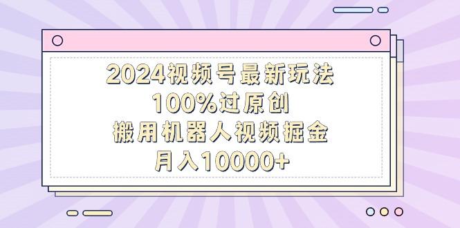 2024视频号最新玩法，100%过原创，搬用机器人视频掘金，月入10000+-智库云网创