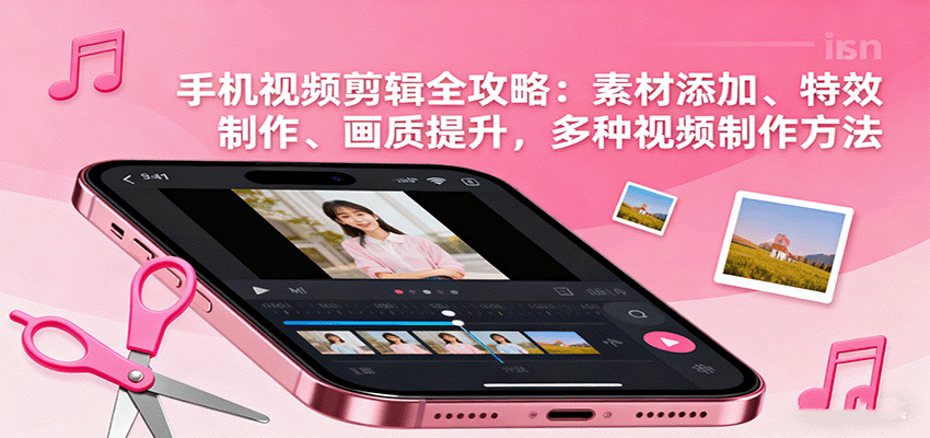手机视频剪辑全攻略：素材添加、特效制作、画质提升，多种视频制作方法-智库云网创