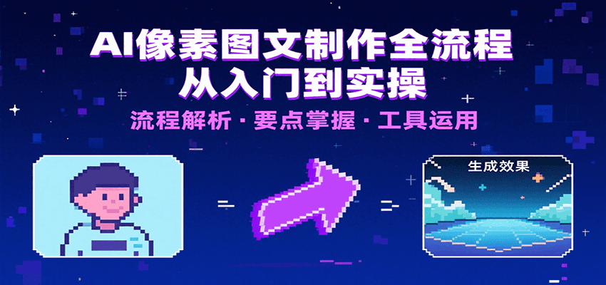 AI像素图文制作全流程：内容要点、文案选择及所用工具，助你快速入局-智库云网创